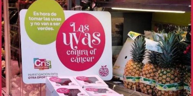 Uvas rojas contra el cáncer El expositor que podemos encontrar en los supermercados con las uvas rojas contra el cáncer
