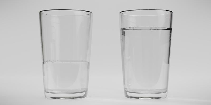 La cantidad de vasos de agua recomendados gira entre 6 y 8 diarios