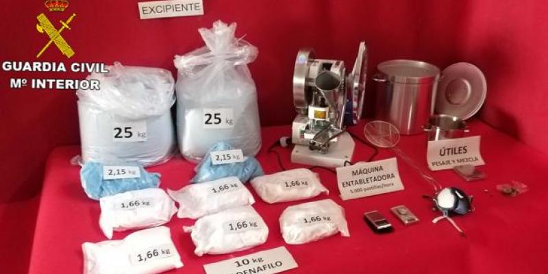 El mayor laboratorio ilegal de viagra estaba en Móstoles.
viagra