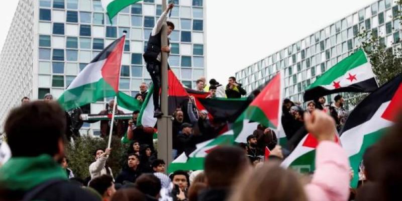 Una protesta en Gaza