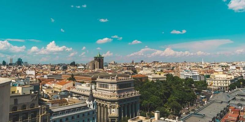 Imagen de edificios en Madrid