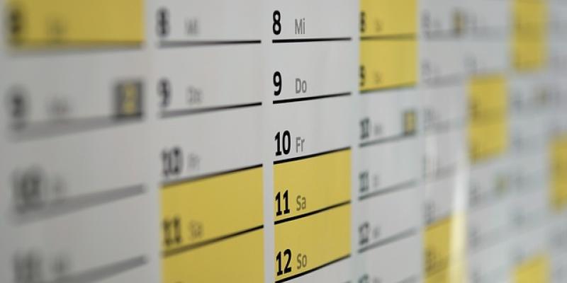 Calendario escolar / Pixabay Calendario escolar