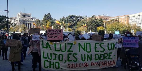 Manifestación de los vecinos de La Cañada/Que! Madrid