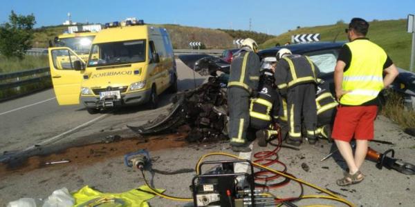 Accidente Asturias Avilés A-8 Gijón