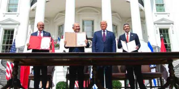 Estados Unidos reúne a Israel, Emiratos Árabes y Bahrein en los Acuerdos de Abraham