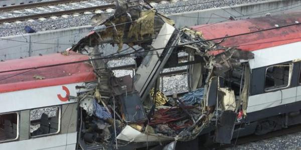 Vagón de Renfe afectado por el 11-M