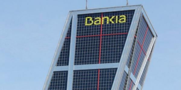 Bankia desaloja la sexta planta de su sede en Madrid.