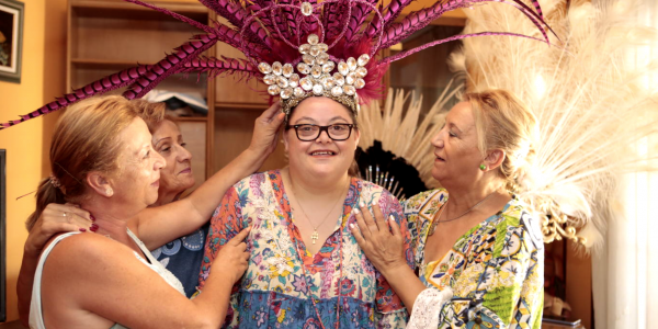 Marina cumplirá su sueño, ser musa del carnaval de Águilas (Murcia).