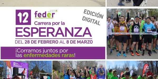 Cartel de la carrera online organizada por Feder en 2021 