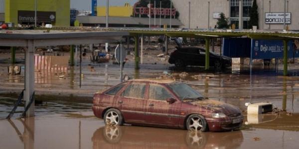 Zona inundada por la dana de Valencia en octubre de 2024 