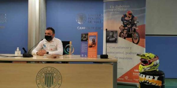 Dani Albero presenta su libro "Un Diabético en el Dakar"