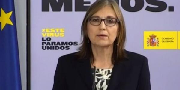 La doctora Marina Pollán en la rueda de prensa para informar del estudio de seroprevalencia 