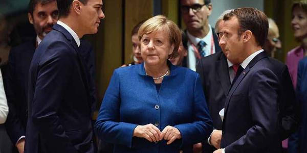 Emmanuel Macron y Merkel cierran Francia y Alemania