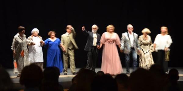 Actores y actrices de la obra 'El avaro', en el Festival de Almagro