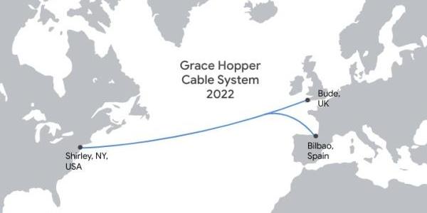 Infografía de la conexión en cable submarino entre Estados Unidos, Reino Unido y España / EFE