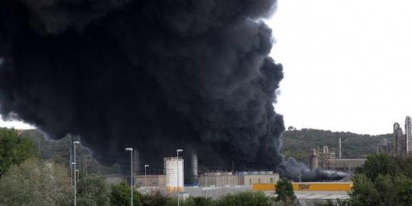 Humo incendio San Roque