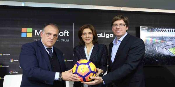 LaLiga y Microsoft mejorarán la experiencia del aficionado