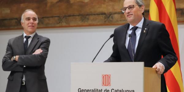 Quim Torra, en un acto de la Generalitat. Foto: Govern de Cataluña.