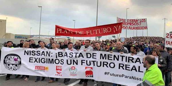 Los sindicatos de Nissan volverán a la calle si no se cumple lo prometido