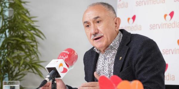 El secretario general de UGT, Pepe Álvarez, quiere que el Gobierno muestre voluntad por negociar las pensiones