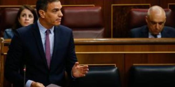 Pedro Sánchez dando una declaración. Foto de Servimedia