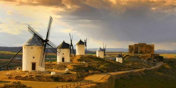 Molinos de viento en Consuegra, ruta de El Quijote 