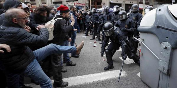 Violencia Cataluña