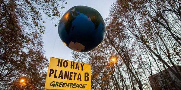 Greenpeace es una de las organizaciones que se suman a la acción global por el clima