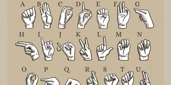 Alfabeto en lengua de signos 