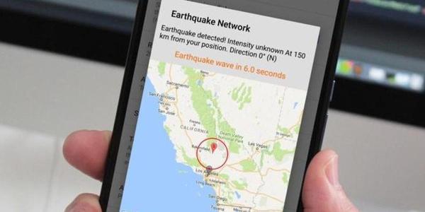 La app estadounidense que alerta de terremotos en el móvil