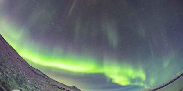Fenómeno natural de la aurora boreal 