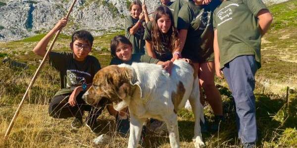 Jóvenes participantes en Aventura Trashumante