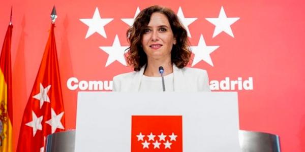 Imagen de la presidenta Isabel Díaz Ayuso . Comunidad de Madrid
