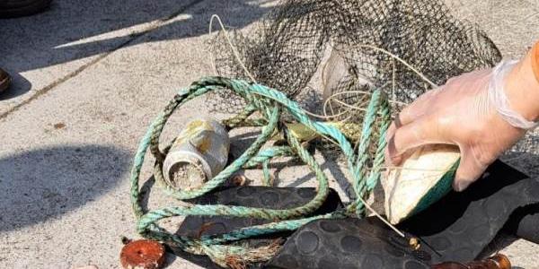 Basura recogida en los mares y océanos