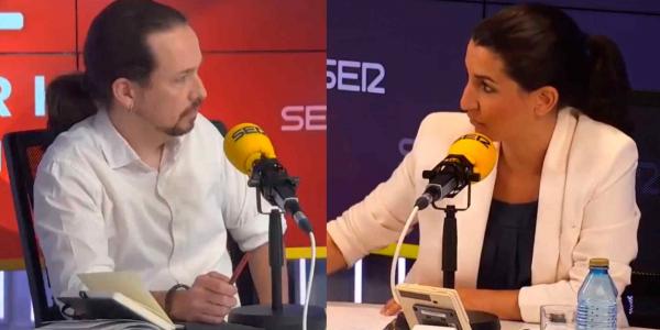 Debate Cadena SER / Rocío Monasterio, Vox y Pablo Iglesias, Unidas Podemos