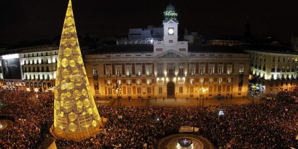 Campanadas en la Puerta del Sol, Madrid/Heraldo de Aragón