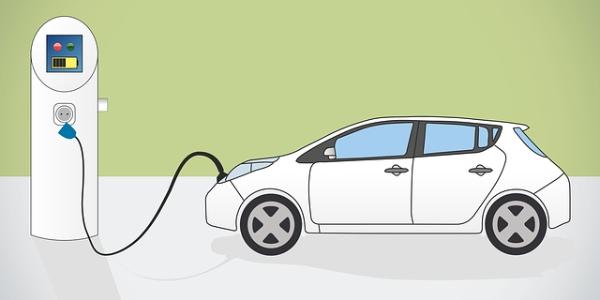 Infografía sobre un coche eléctrico