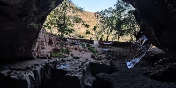 Vista interior de la cueva de Taforalt (Marruecos)