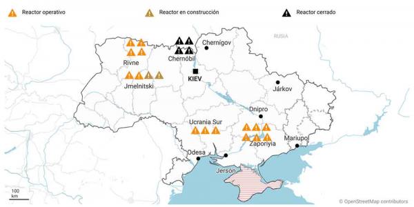 Las centrales nucleares de Ucrania podrían ser un filón para Rusia
