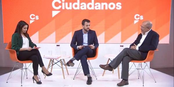 Un momento del debate entre Inés Arrimadas y Francisco Igea | Foto: Ciudadanos