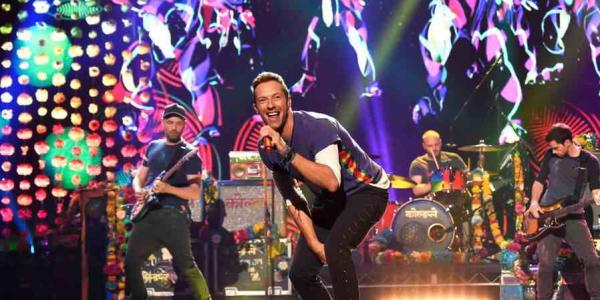 Chris Martin, durante un concierto de Coldplay