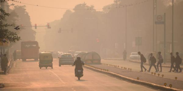 Contaminación atmosférica en la ciudad india de Delhi este marzo.