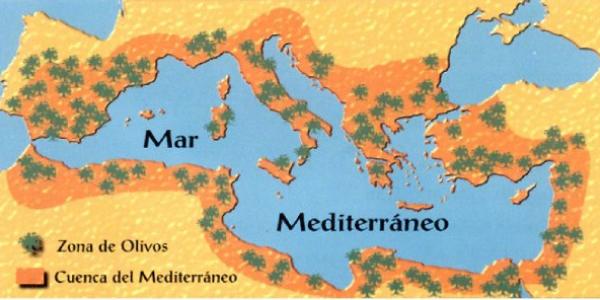 Mapa cuenca del Mediterráneo