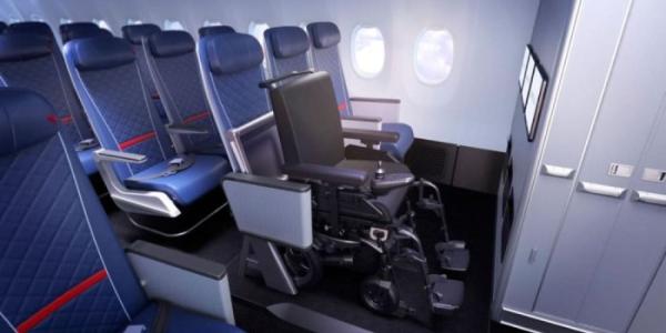 Silla de ruedas en avión