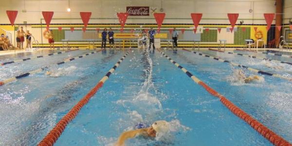 Competición de natación adaptada