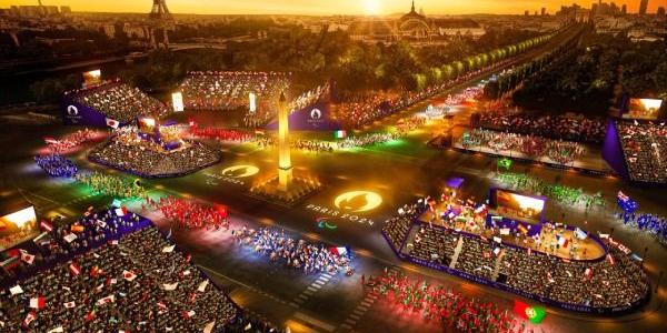 Recreación de la ceremonia de inauguración de los Juegos Paralímpicos de París 2024