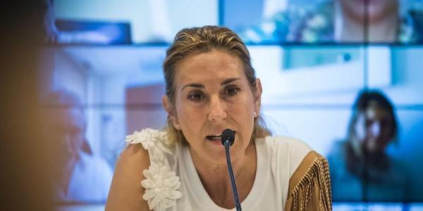 El descontrol del Gobierno fue expuesto por Beltrán, vicesecretaria de organización del PP.