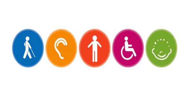 Imagen qeu representa las distintas condiciones de discapacidad
