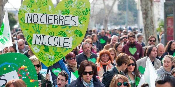 Manifestación educación especial