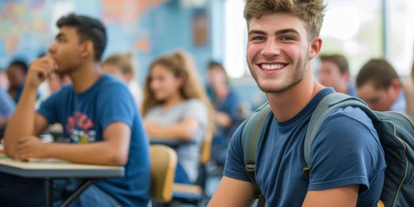 Estudiantes en clase | Foto de 123RF/molostock